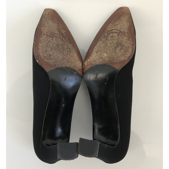 Stuart Weitzman Black Loafer Pumps: size 8.5 - Picture 8 of 8